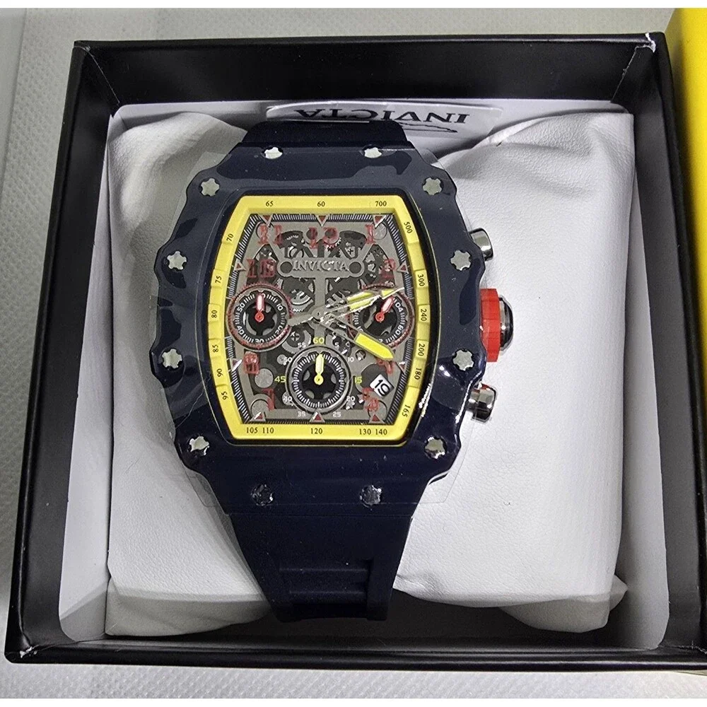 Invicta Racing Valxor Unisex Watch 40mm Dark Blue 69770 Brand New - Picture 1 of 7
